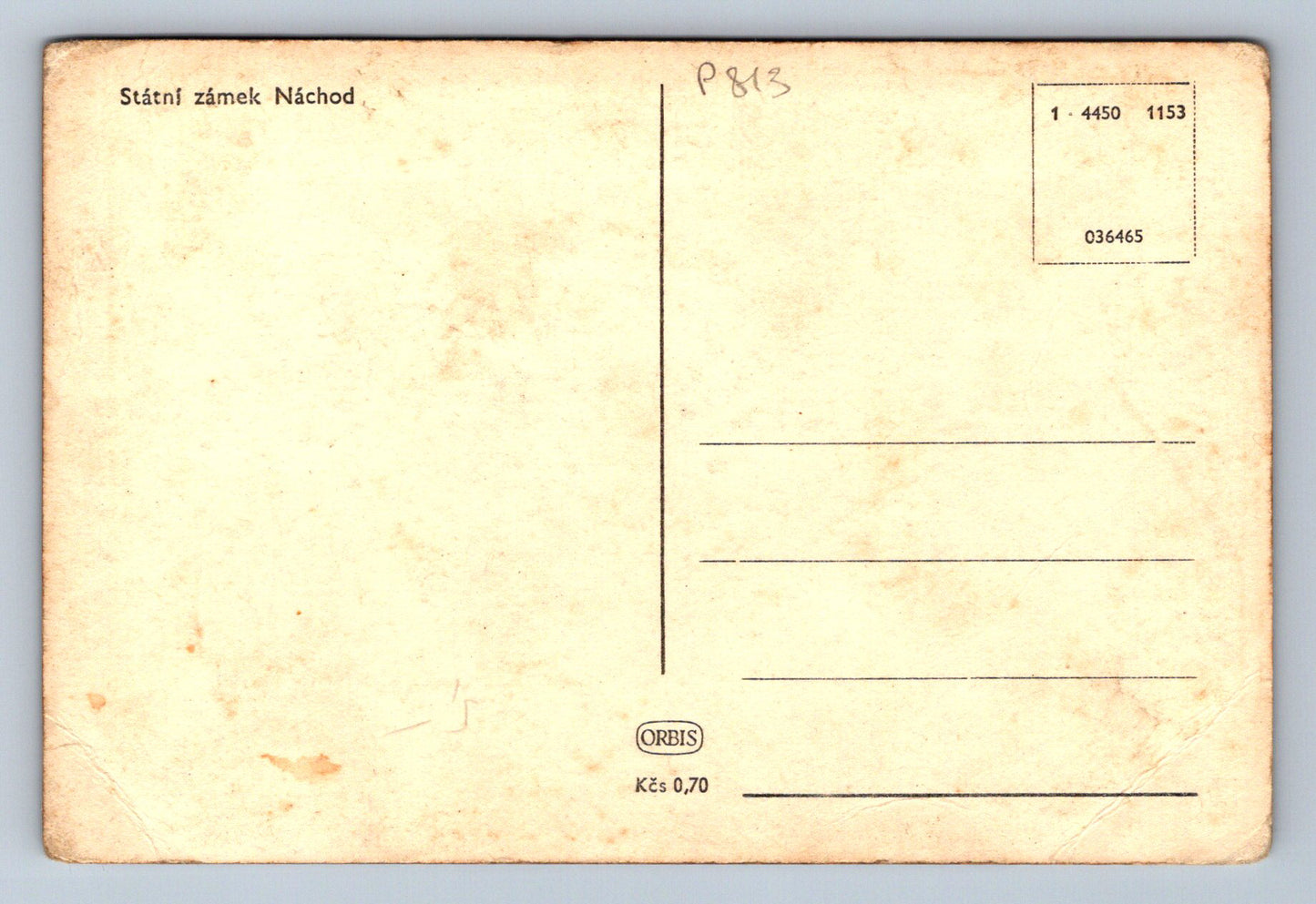Pohlednice Státní zámek Náchod (P813)