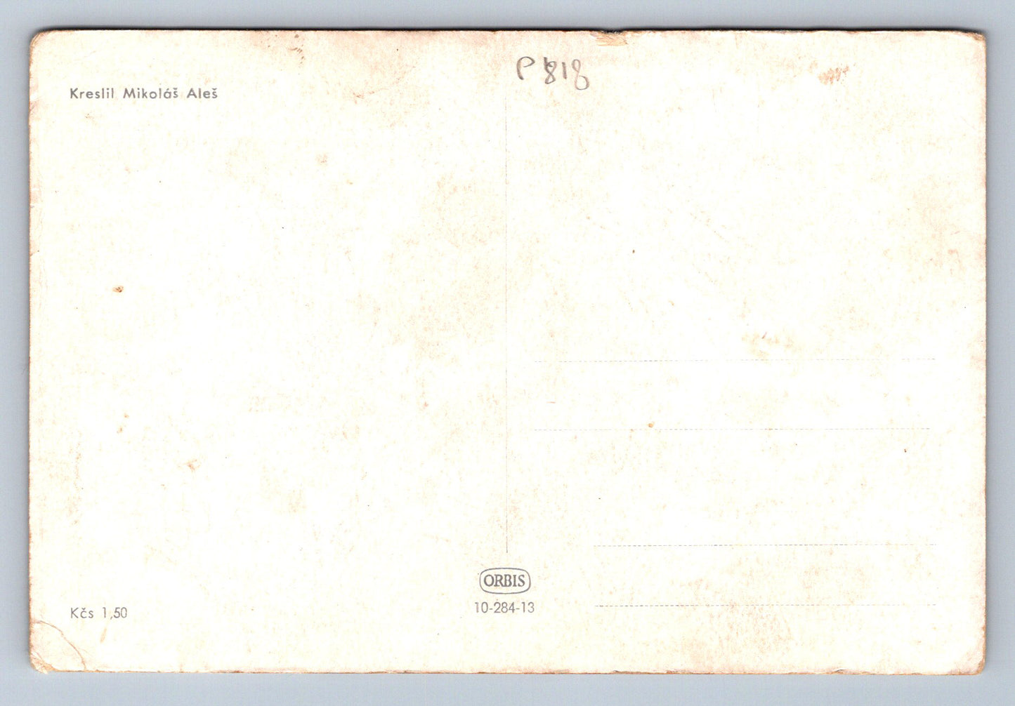 Postcard Drawn by Mikoláš Aleš (P818)