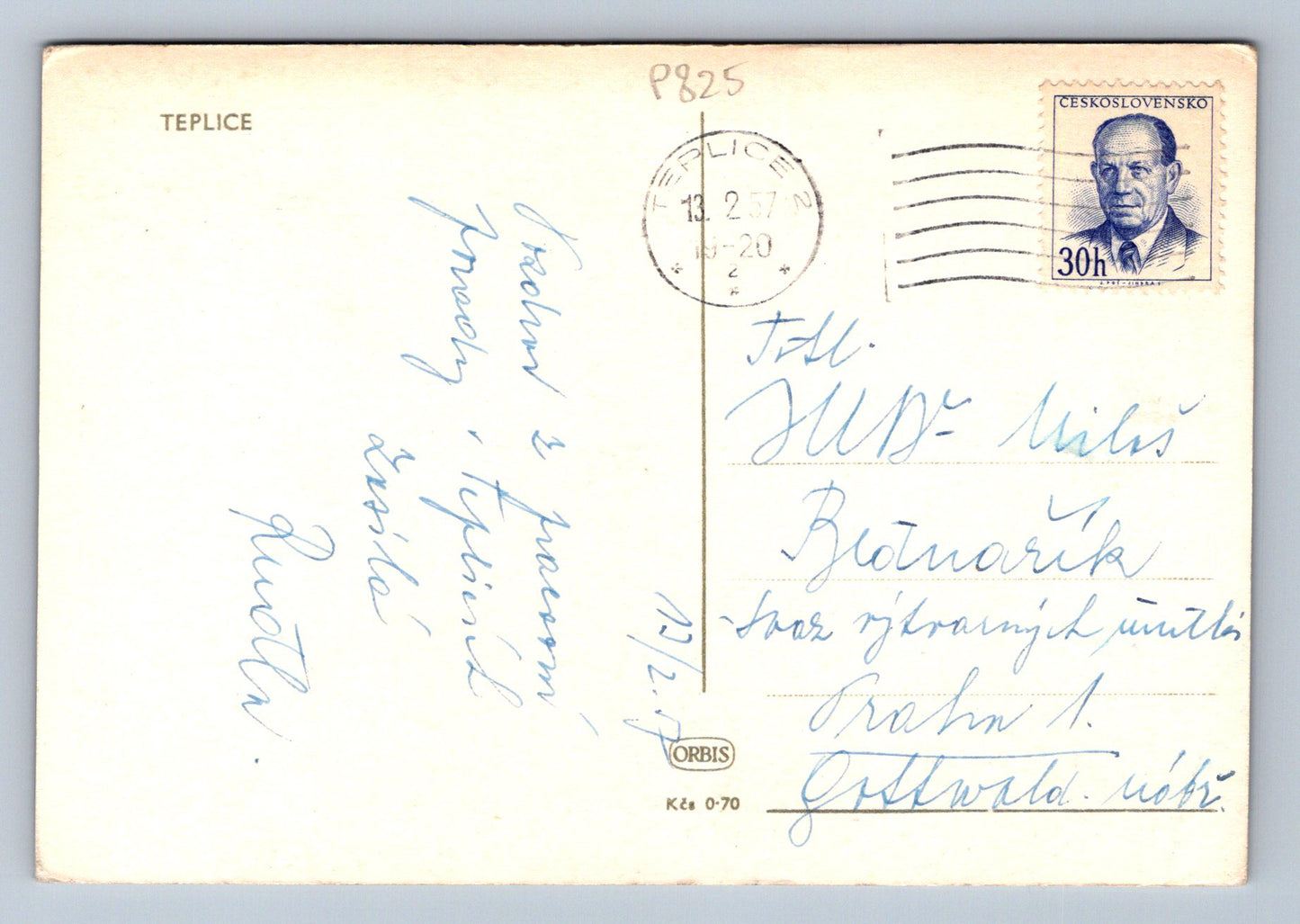 Pohlednice TEPLICE (P825)