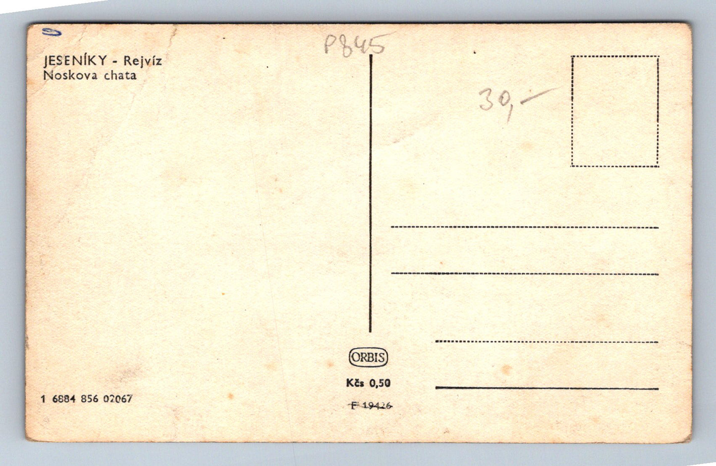Pohlednice JESENÍKY - Rejvíz - Noskova chata (P845)