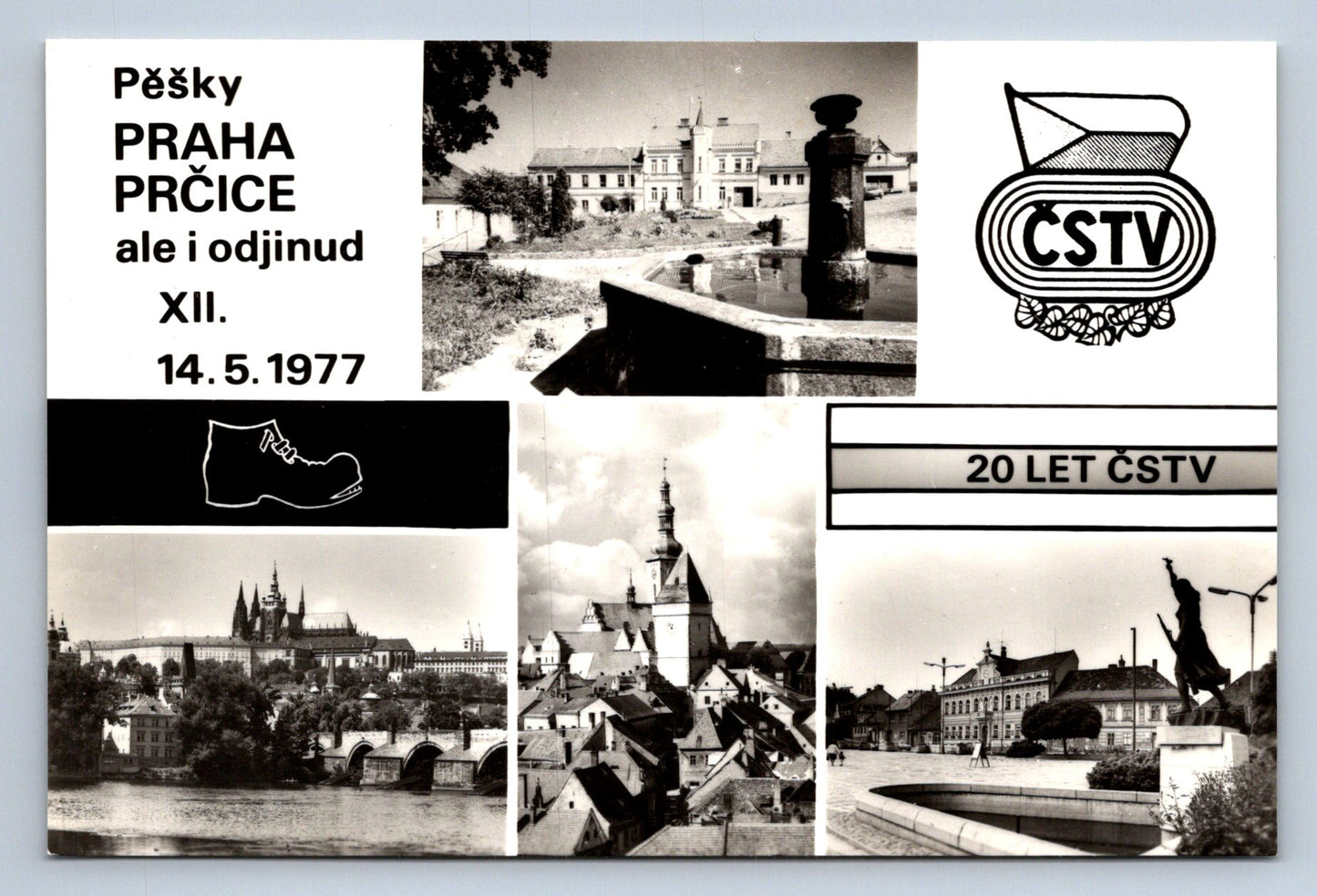 Pohlednice Pochod Praha - Prčice ale i odjinud 14.5.1977 (P1011)