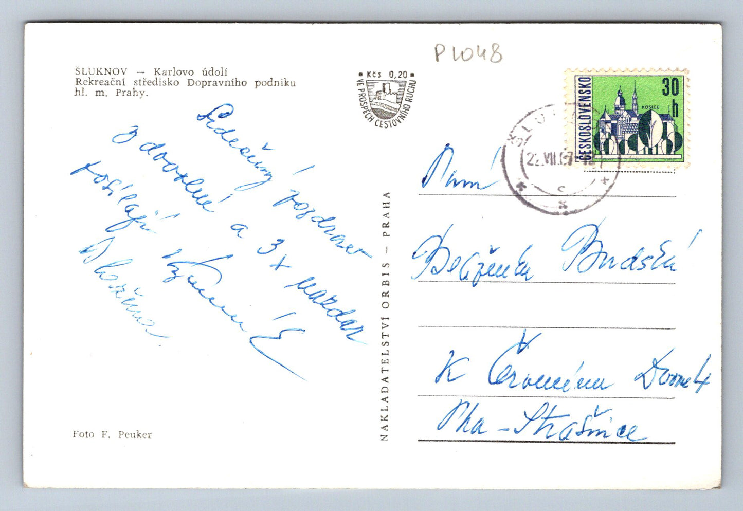 Pohlednice ŠLUKNOV - Karlovo údolí (P1048)