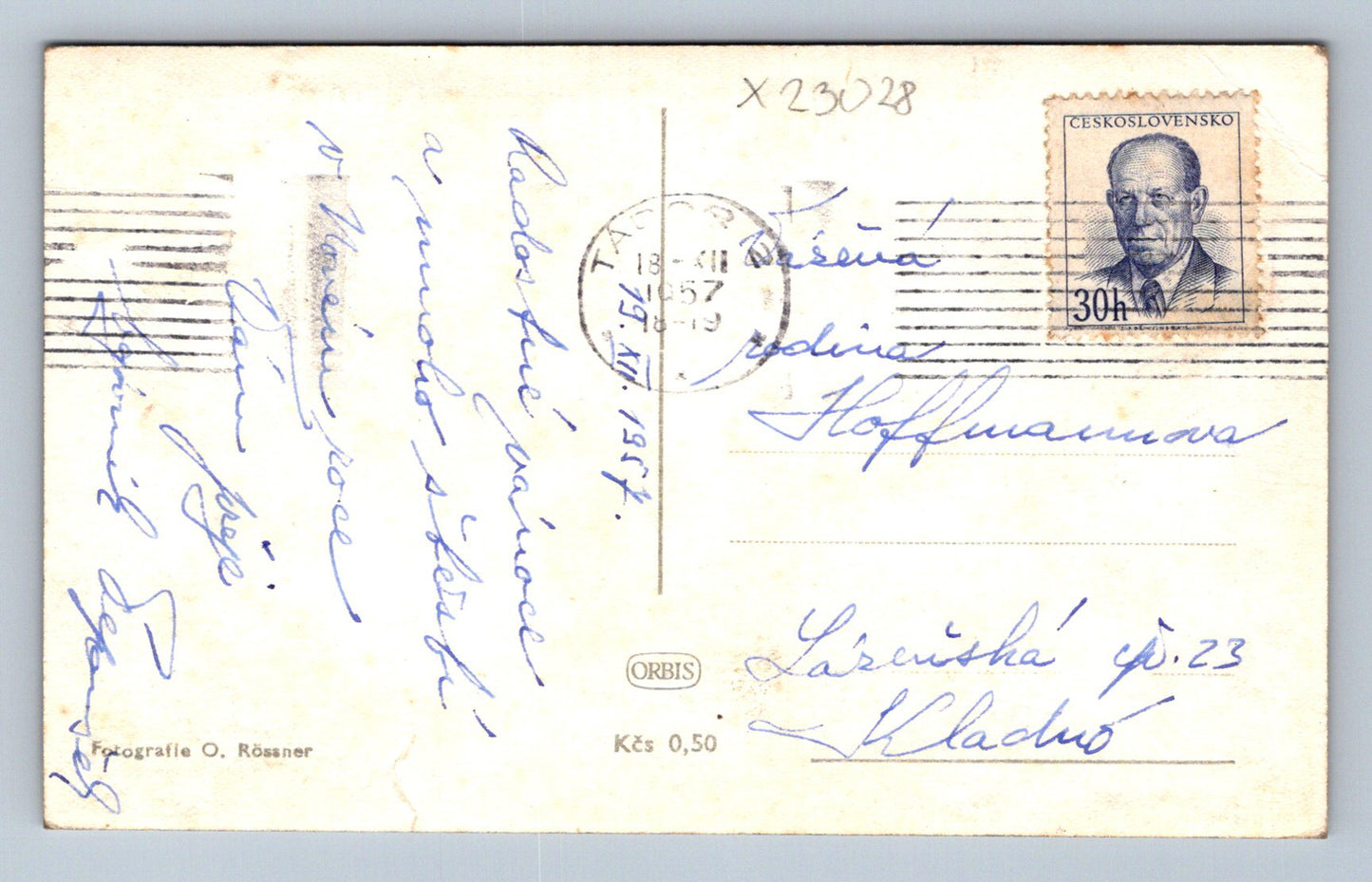 MERRY CHRISTMAS postcard (X23028)