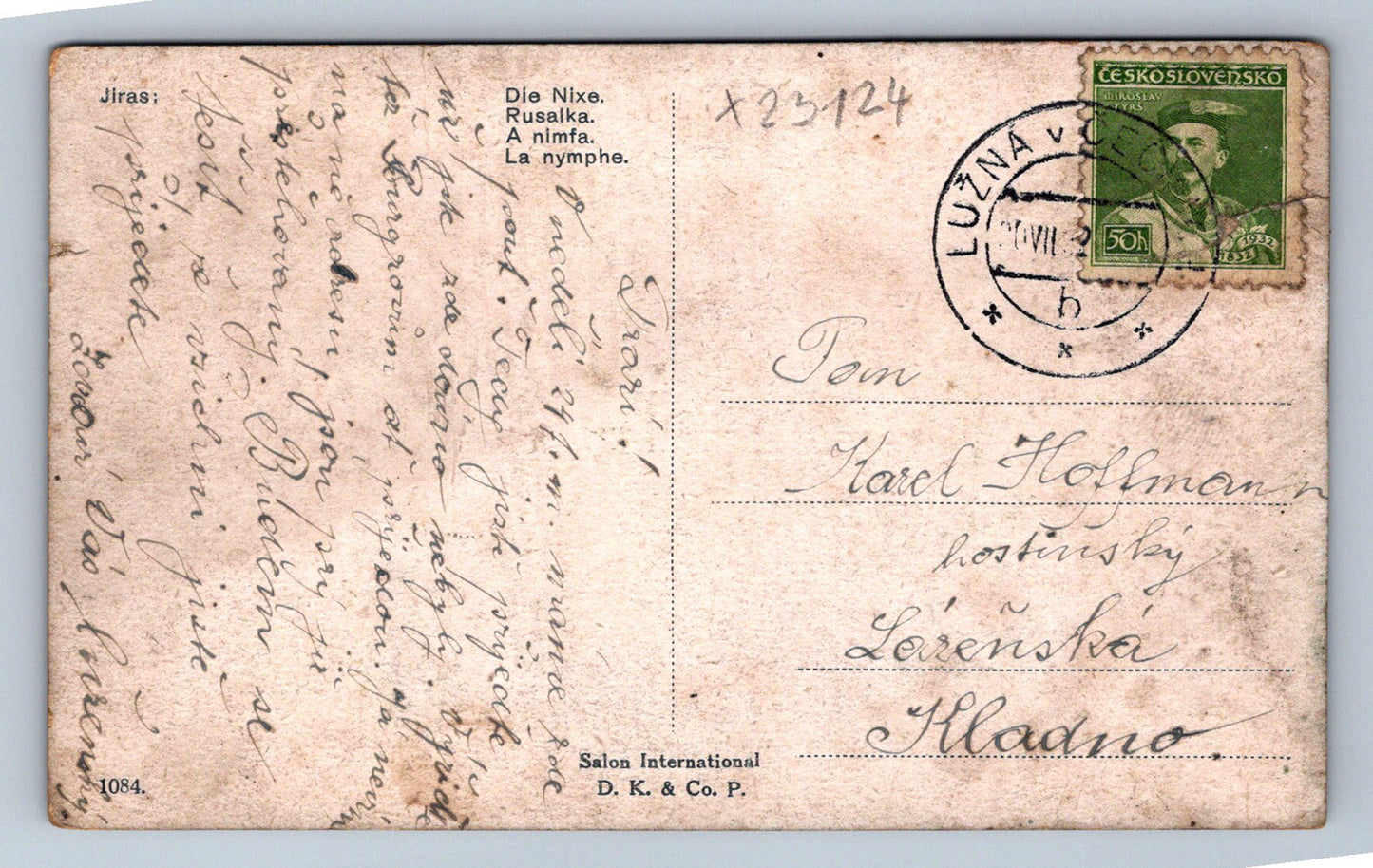 Pohlednice RUSALKA (X23124)