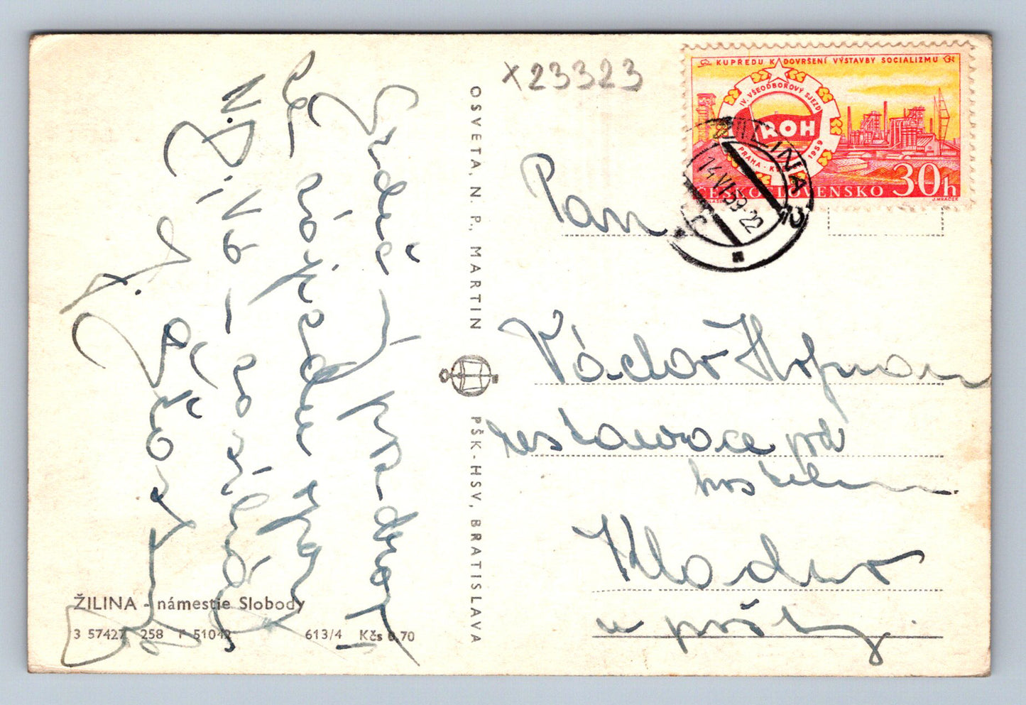 Postcard ŽILINA - NÁMESTIE SLOBODY (X23323)