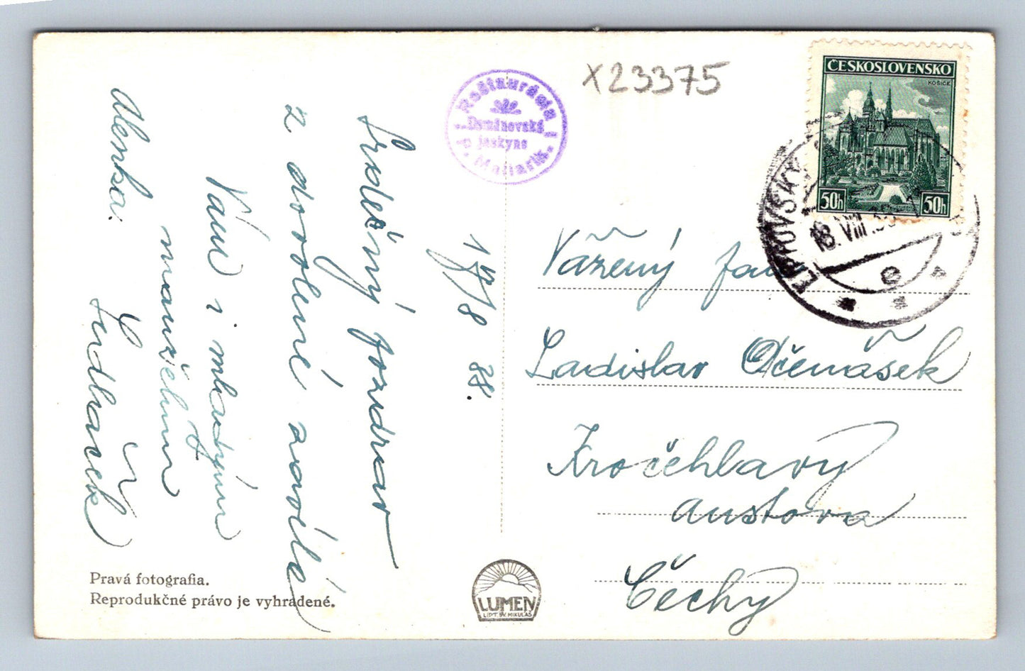 Postcard LOW TATRAS - DEMÄNOVSKÁ VALLEY (X23375)