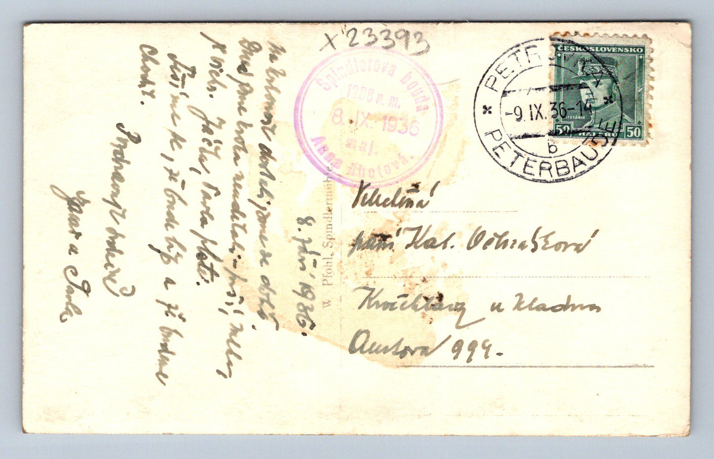 Postcard ŠPINDLER'S SHED - ŠPINDLEROVKA (X23393)