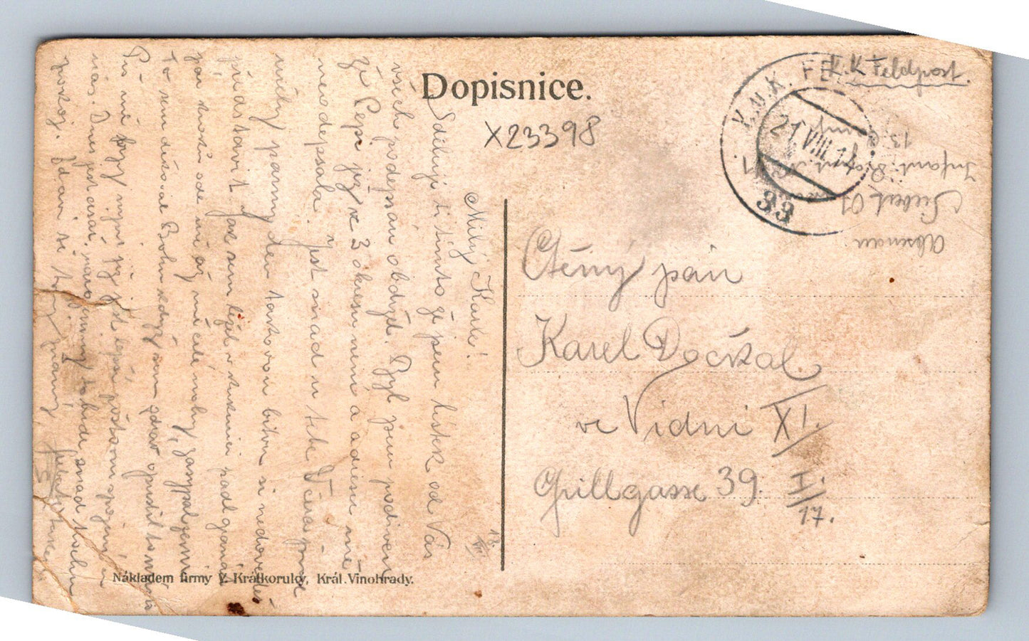 Postcard PRAGUE - ST. VITUS CHURCH (X23398)