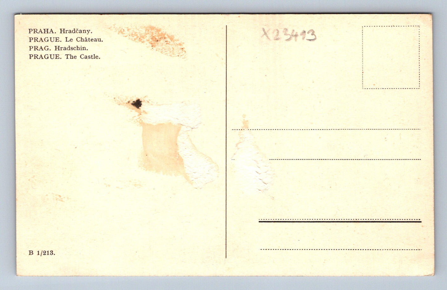 Postcard PRAGUE - HRADČANY (X23413)