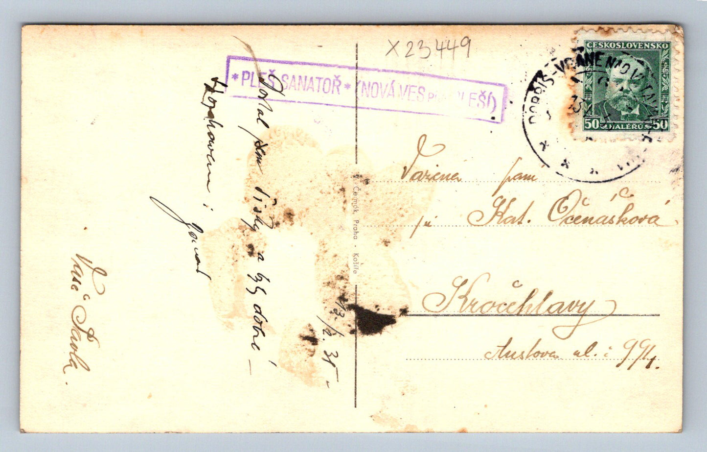 Postcard SANATORIUM ON THE HAIR (X23449)