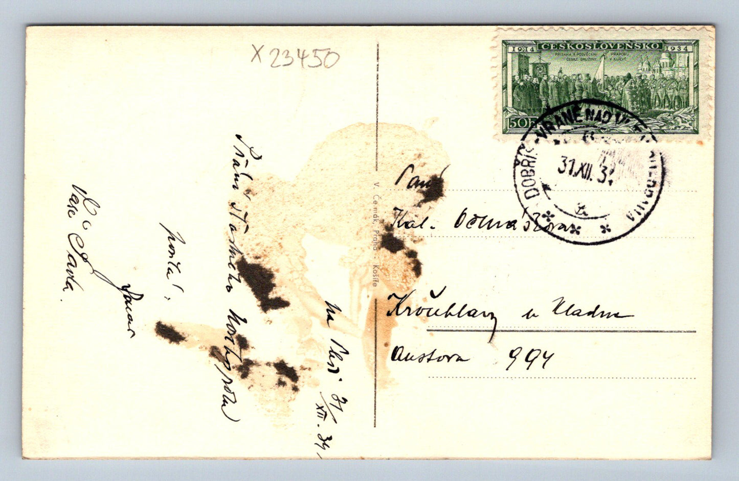 Postcard SANATORIUM ON PLEŠI (X23450)