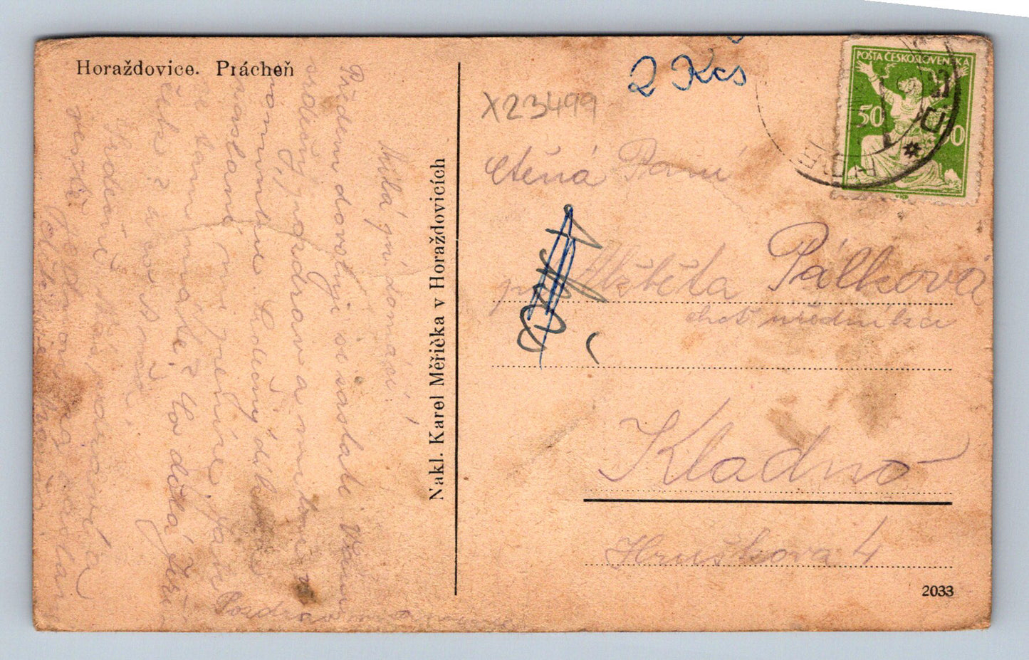 Postcard HORAŽDOVICE - PRÁCHEŇ (X23499)