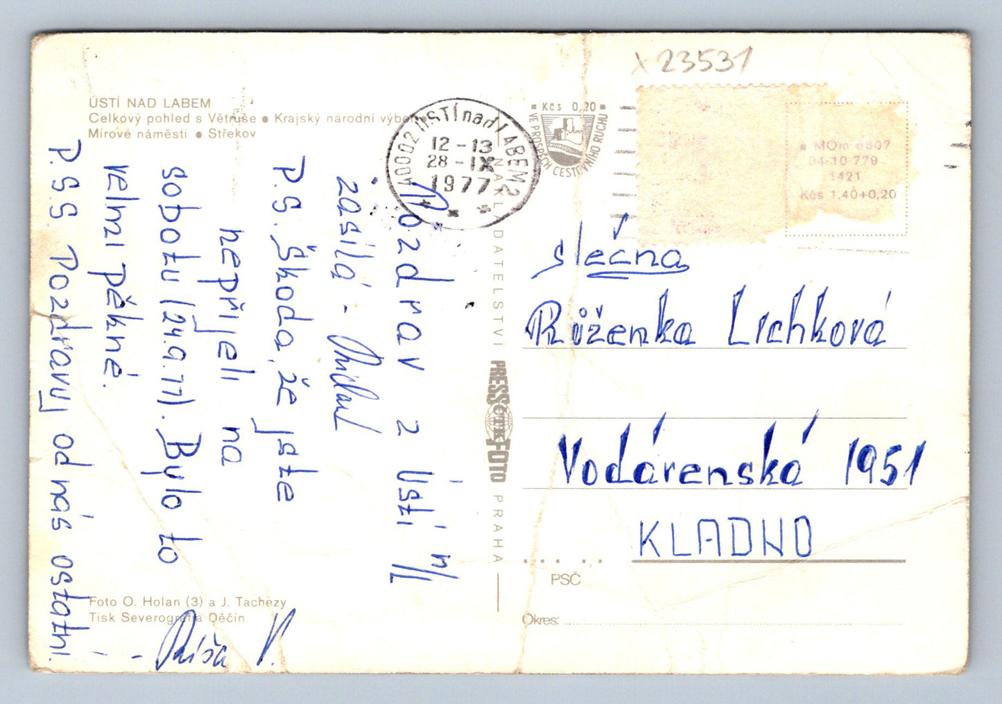 Pohlednice ÚSTÍ NAD LABEM (X23531)