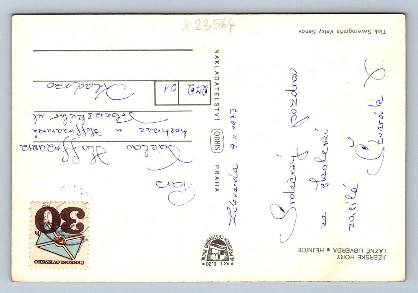 Postcard JIZERSKÉ MOUNTAINS (X23564)