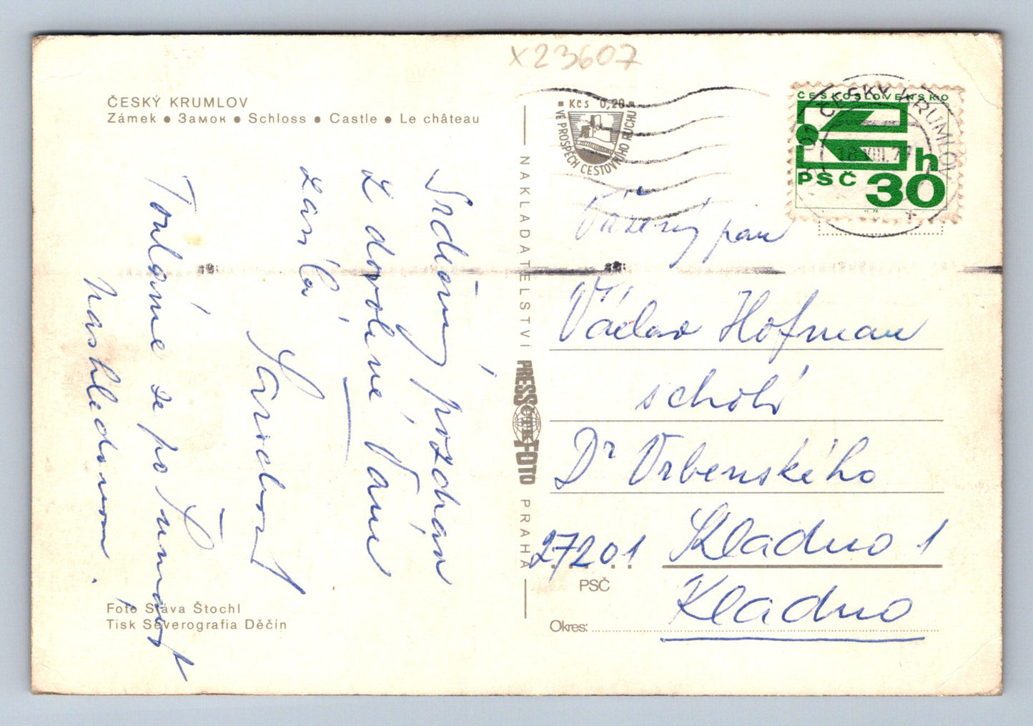 Pohlednice ČESKÝ KRUMLOV (X23607)