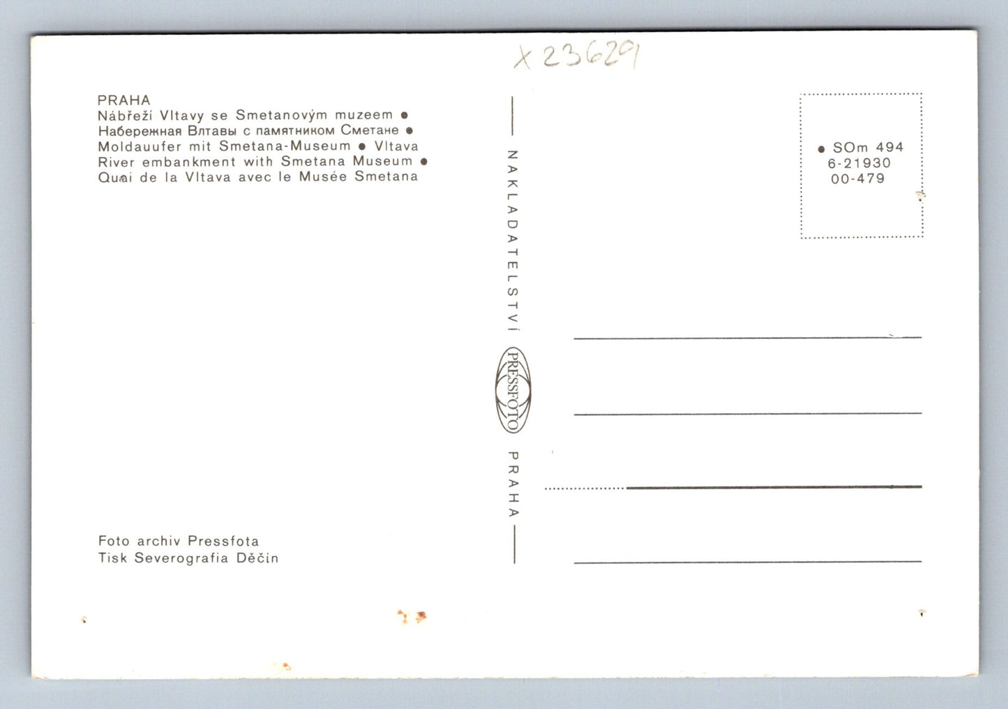 Postcard PRAGUE (X23629)