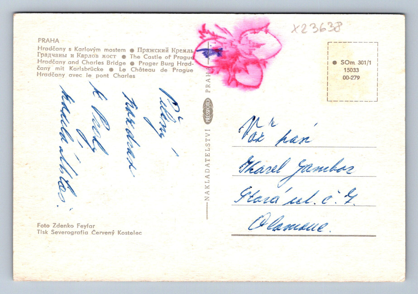 Postcard PRAGUE (X23638)