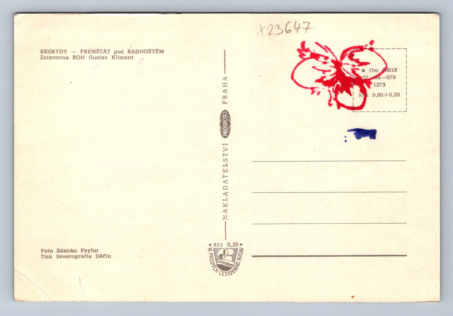 Postcard BESKYDY (X23647)