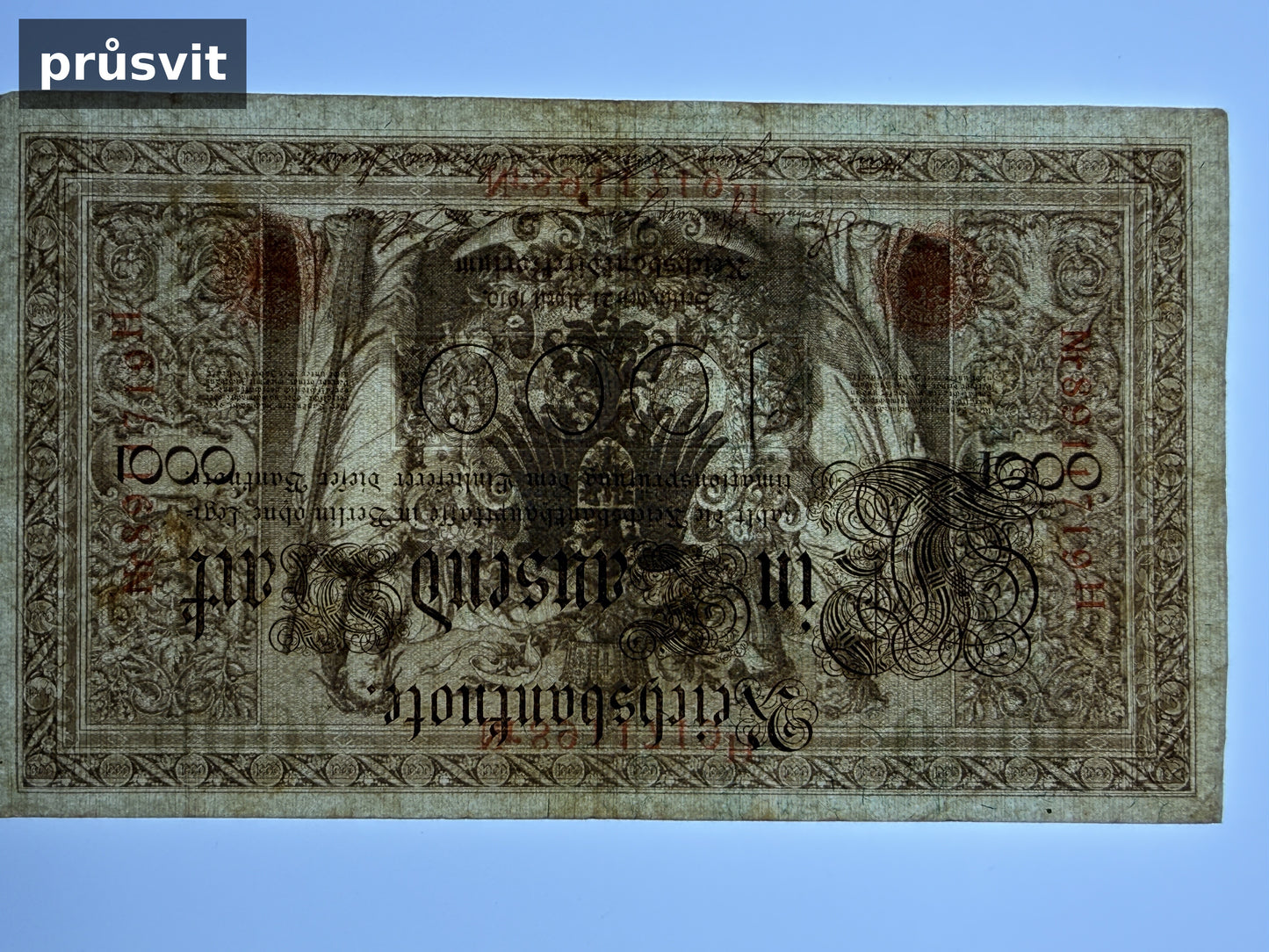 Bankovka Nemecko 1000 Mark 1910 H 8911719 (B0115)