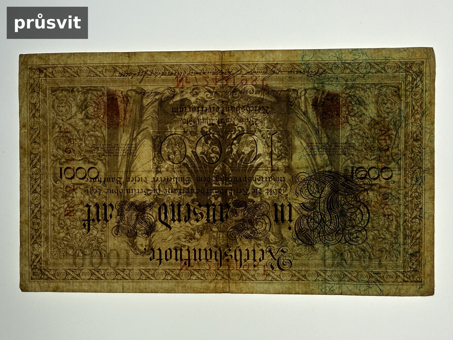 Bankovka Nemecko 1000 Mark 1910 Z 242198 F (B0169)
