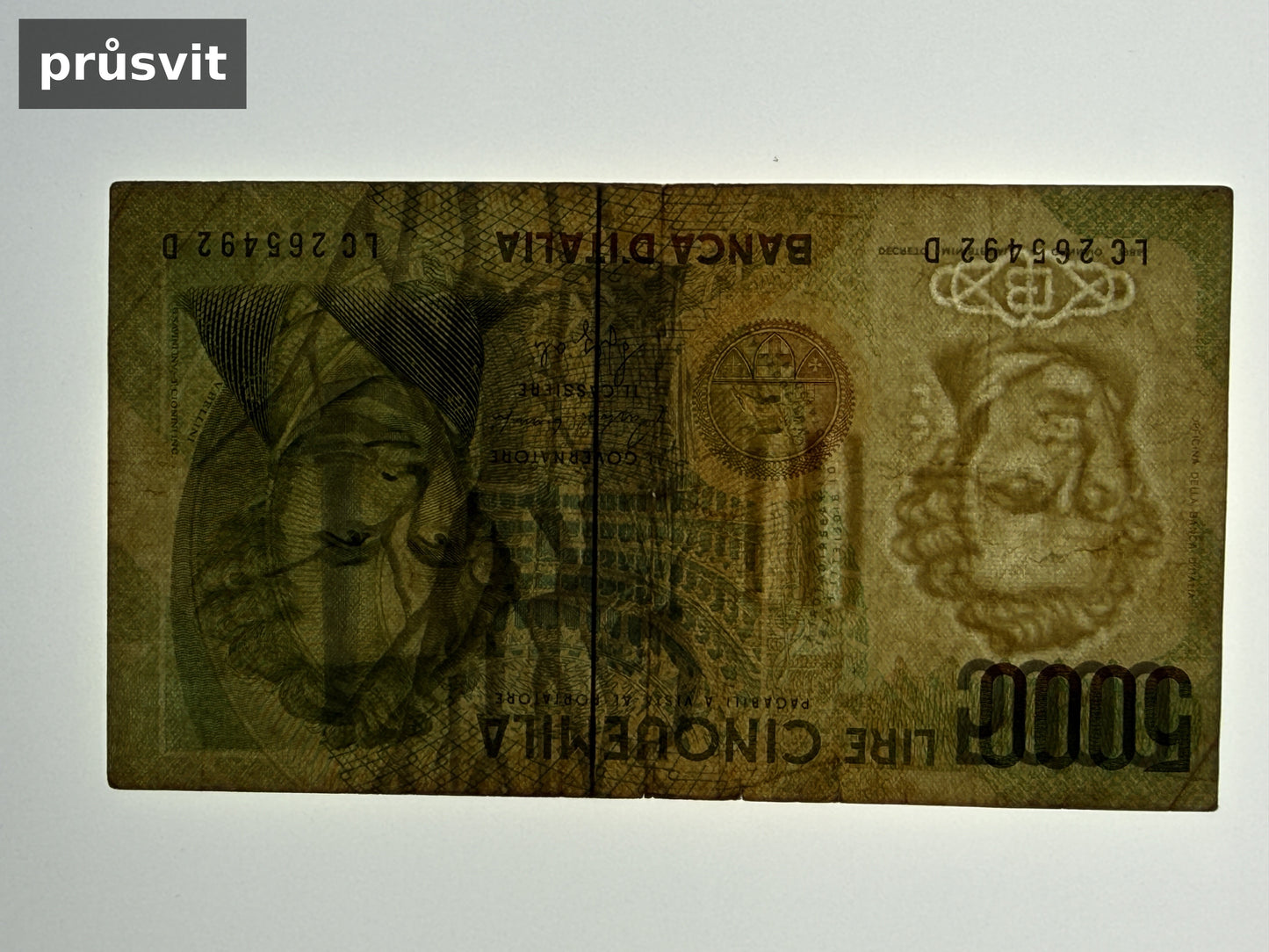 Bankovka Itálie 5000 Lire 1985 LC D 265492 (B0183)