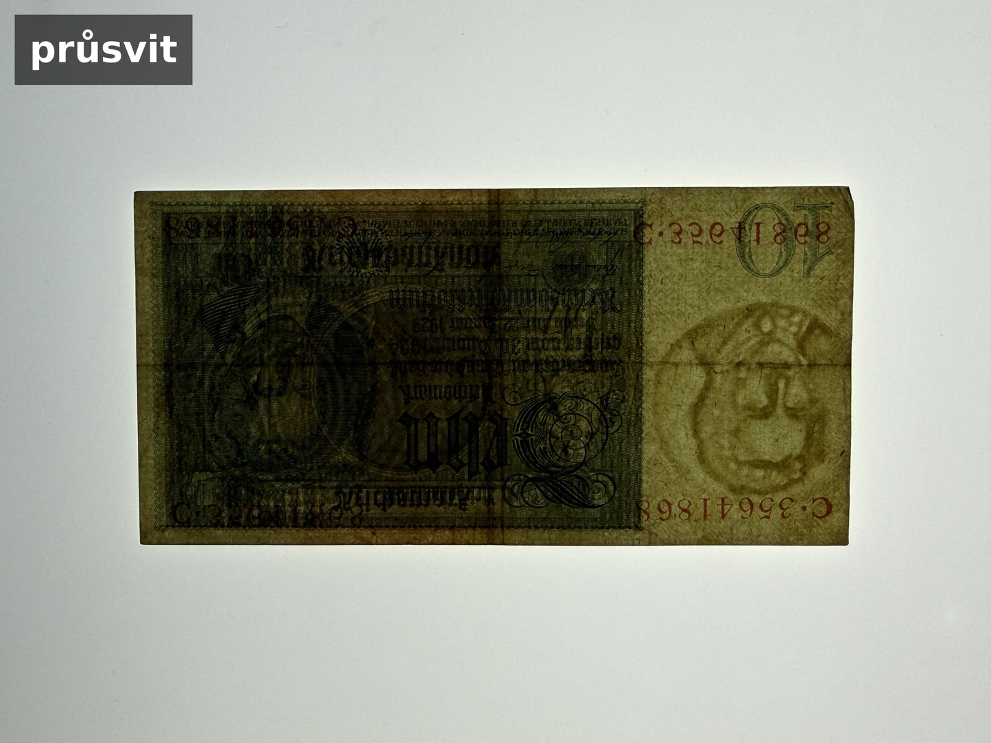 Bankovka Nemecko 10 Reichsmark 1929 C 35641868 (B0206)