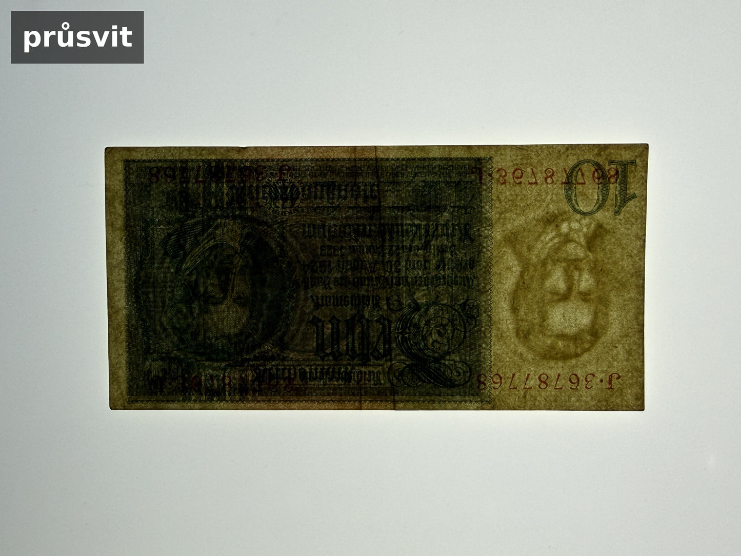 Bankovka Nemecko 10 Reichsmark 1929 J J•36787768 (B0212)
