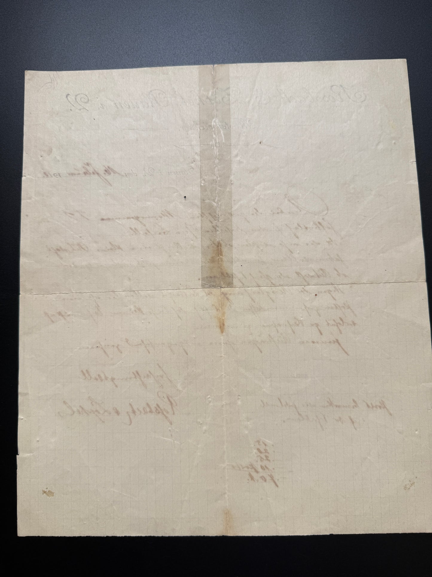 Stary obchodni dopis Rossbach & Zipfel Plauen 1918 Musterzeichn (F189)