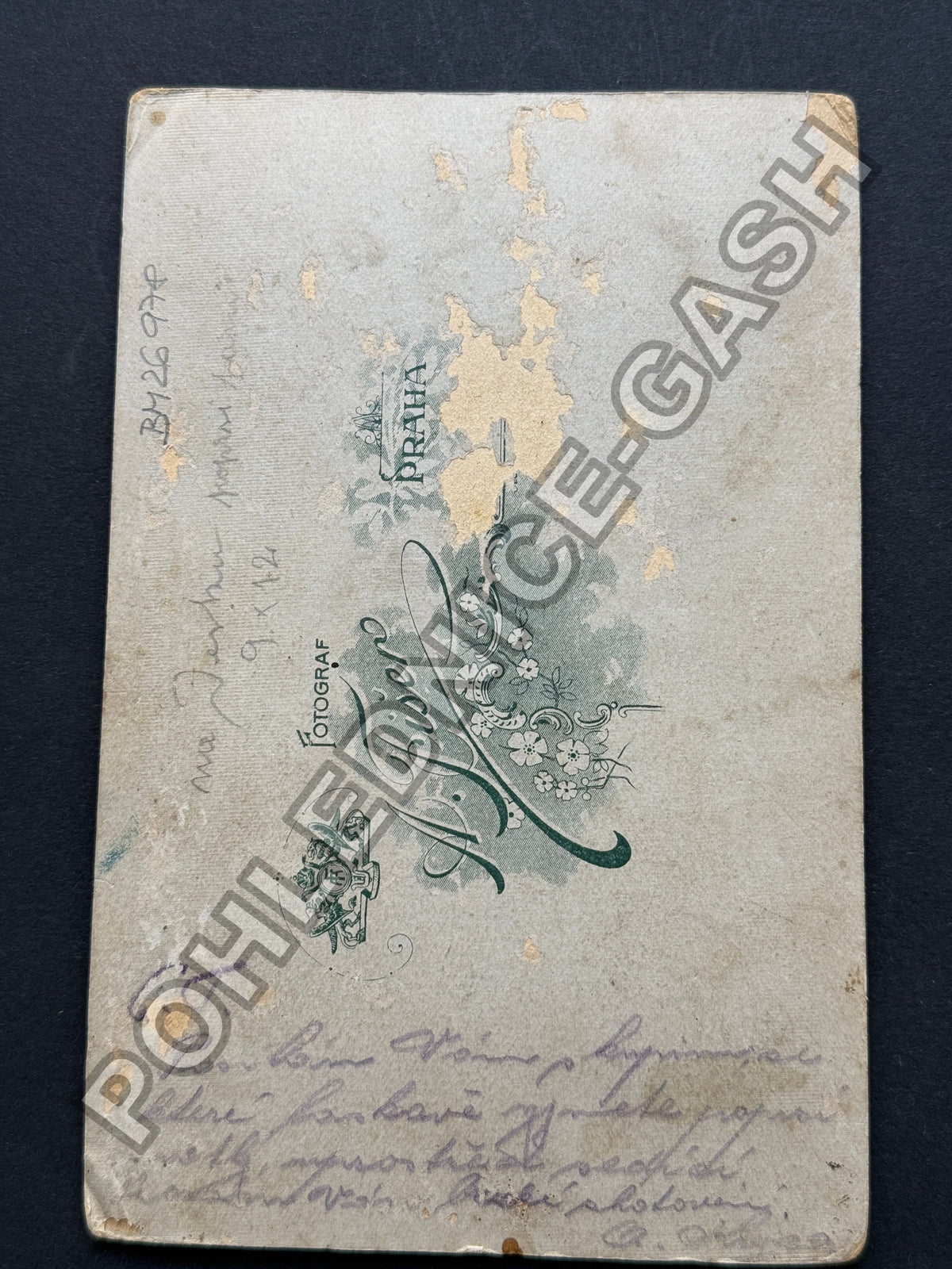 Stará fotografie Praha rodina s dítětem (BM26978)