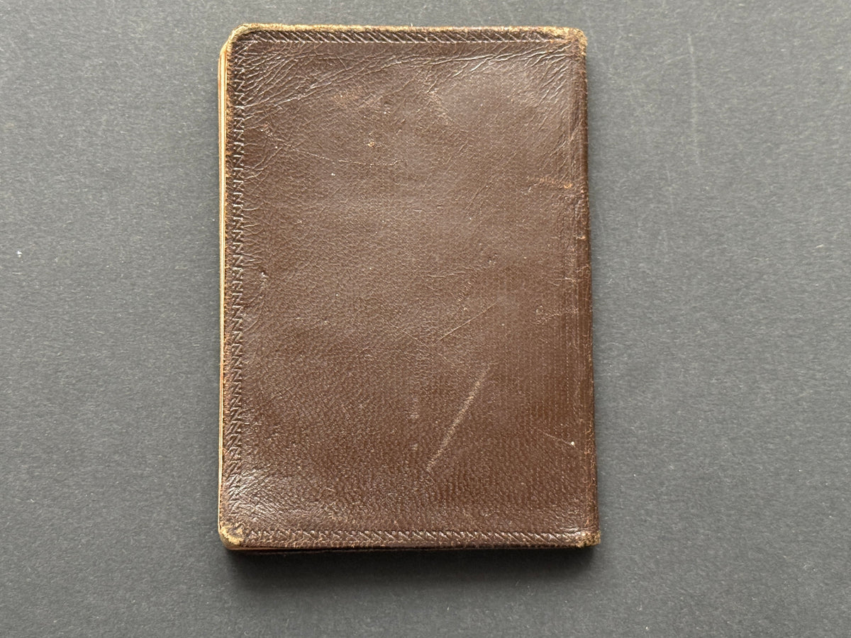 Diář zápisník s koženými deskami a poznámkami (BM219)