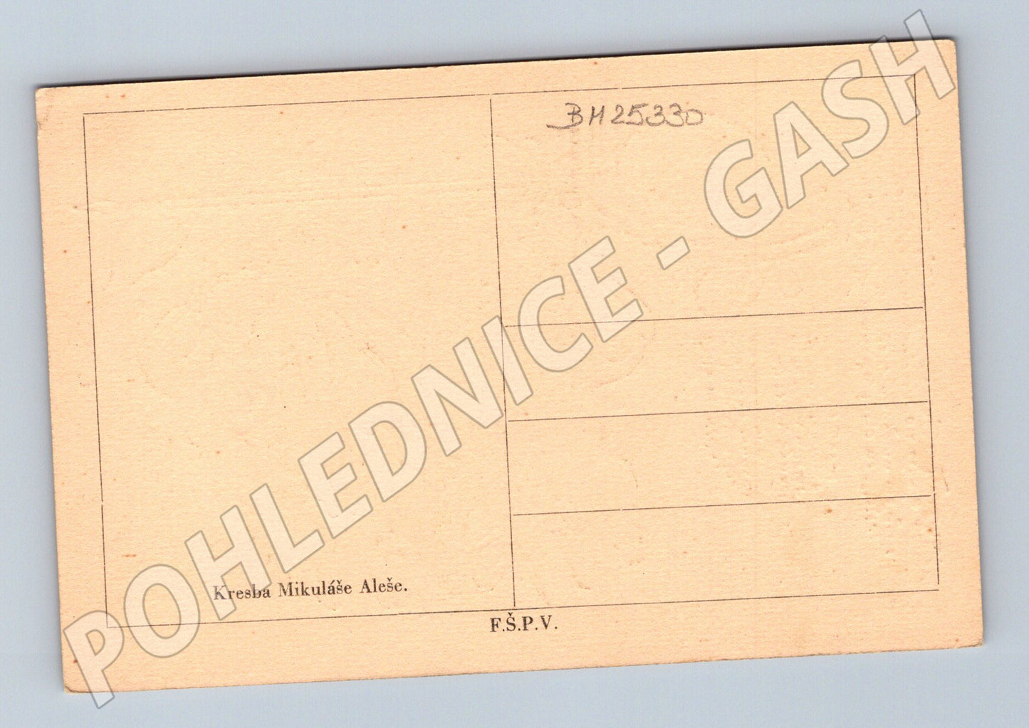 Pohlednice Kresba Mikoláše Aleše (BM25330)