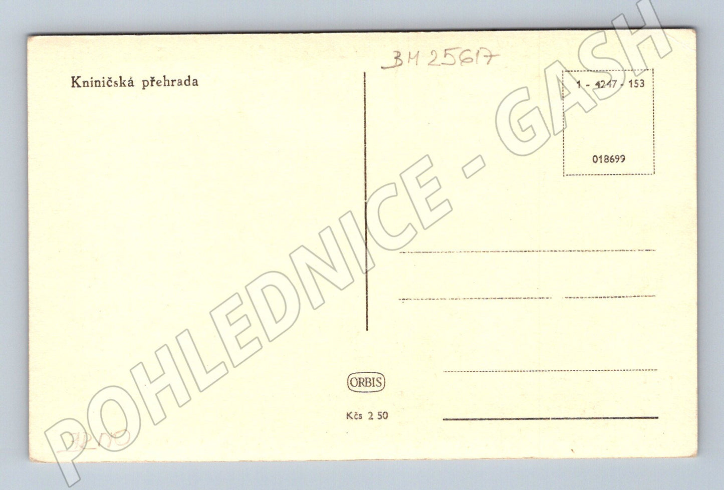 Pohlednice Kníničská přehrada lodě žena (BM25617)
