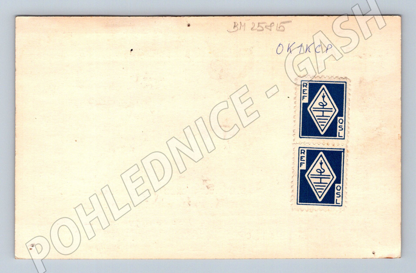 Pohlednice Francie amatérské rádio QSL 1959 (BM25815)