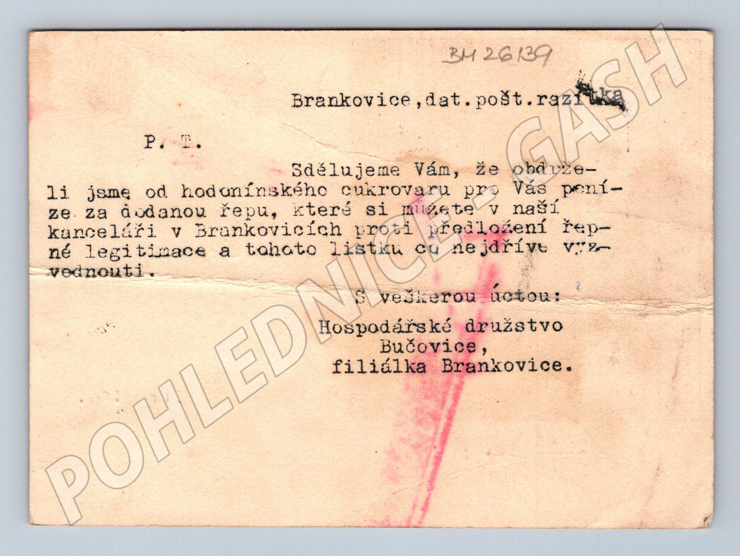 Pohlednice tabulka hnojiv a živin Protektorát (BM26139)