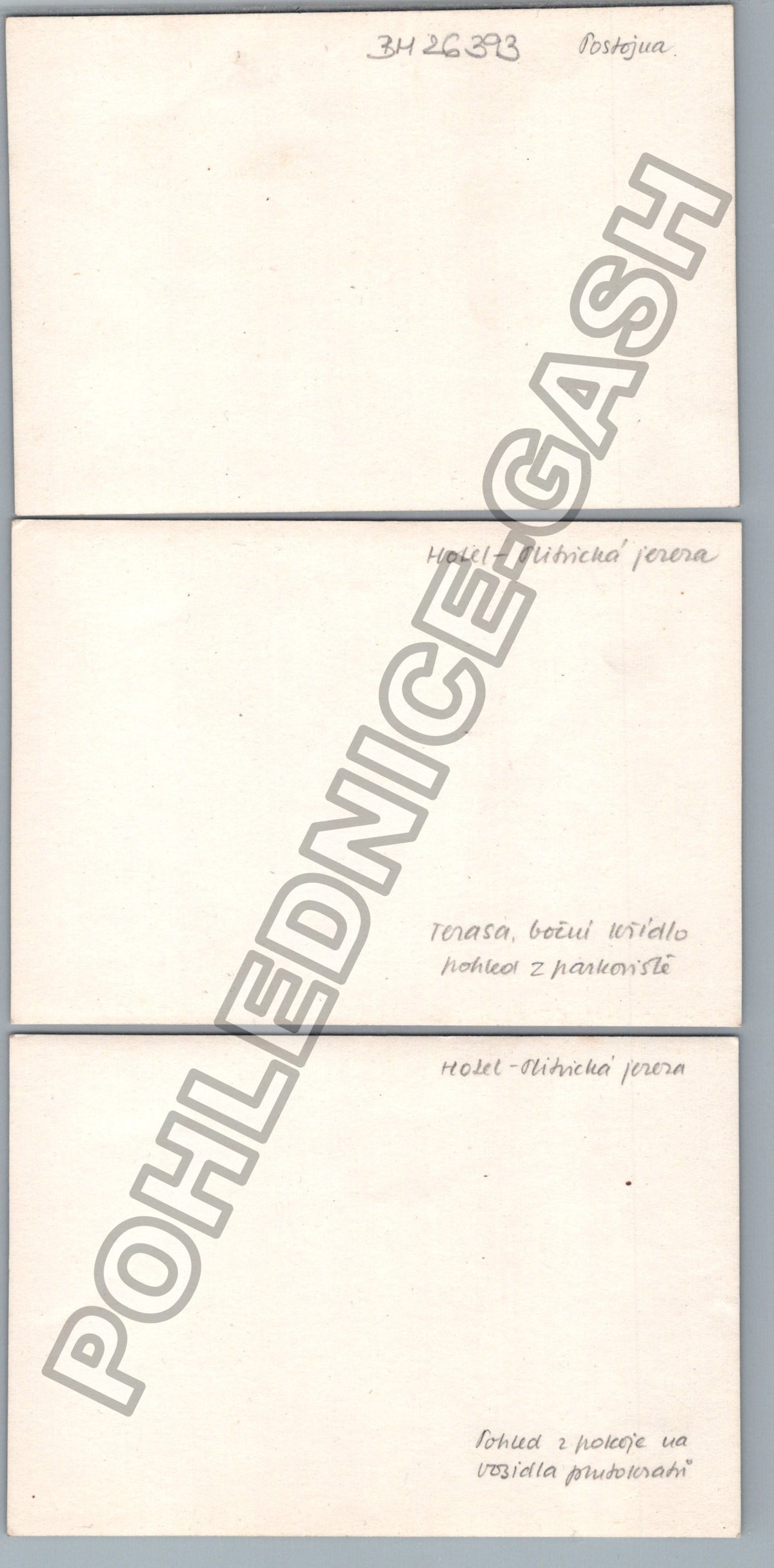 Stará fotografie Slovinsko Postojna hotel a bus (BM26393)