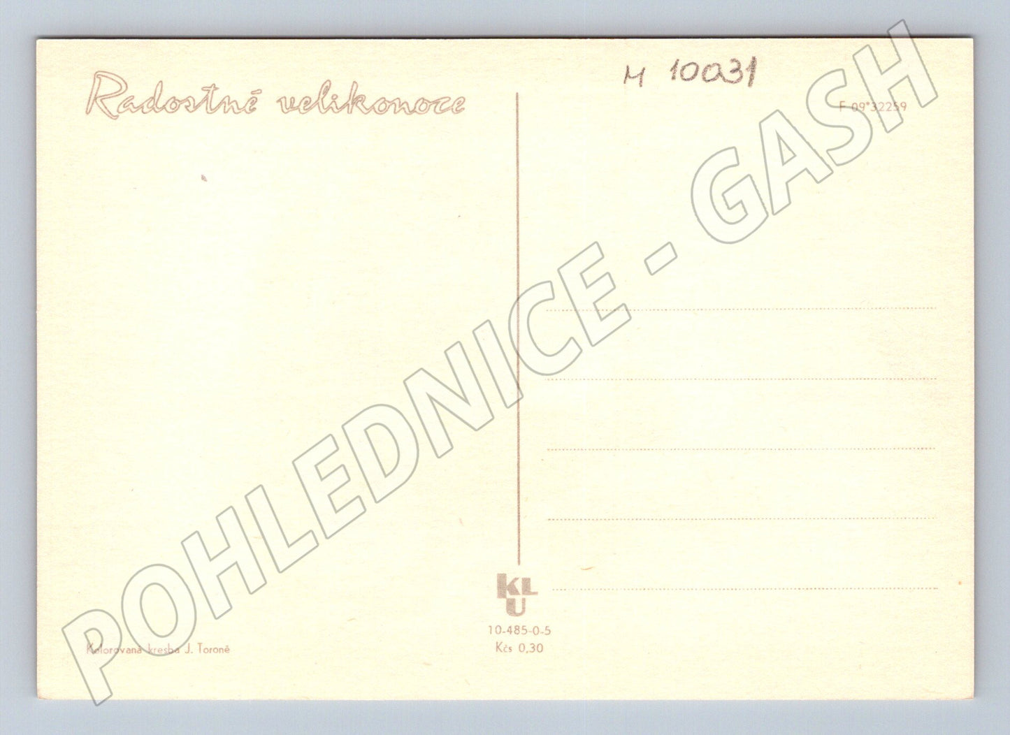 Easter postcard Happy Easter J Toroň (M10031)