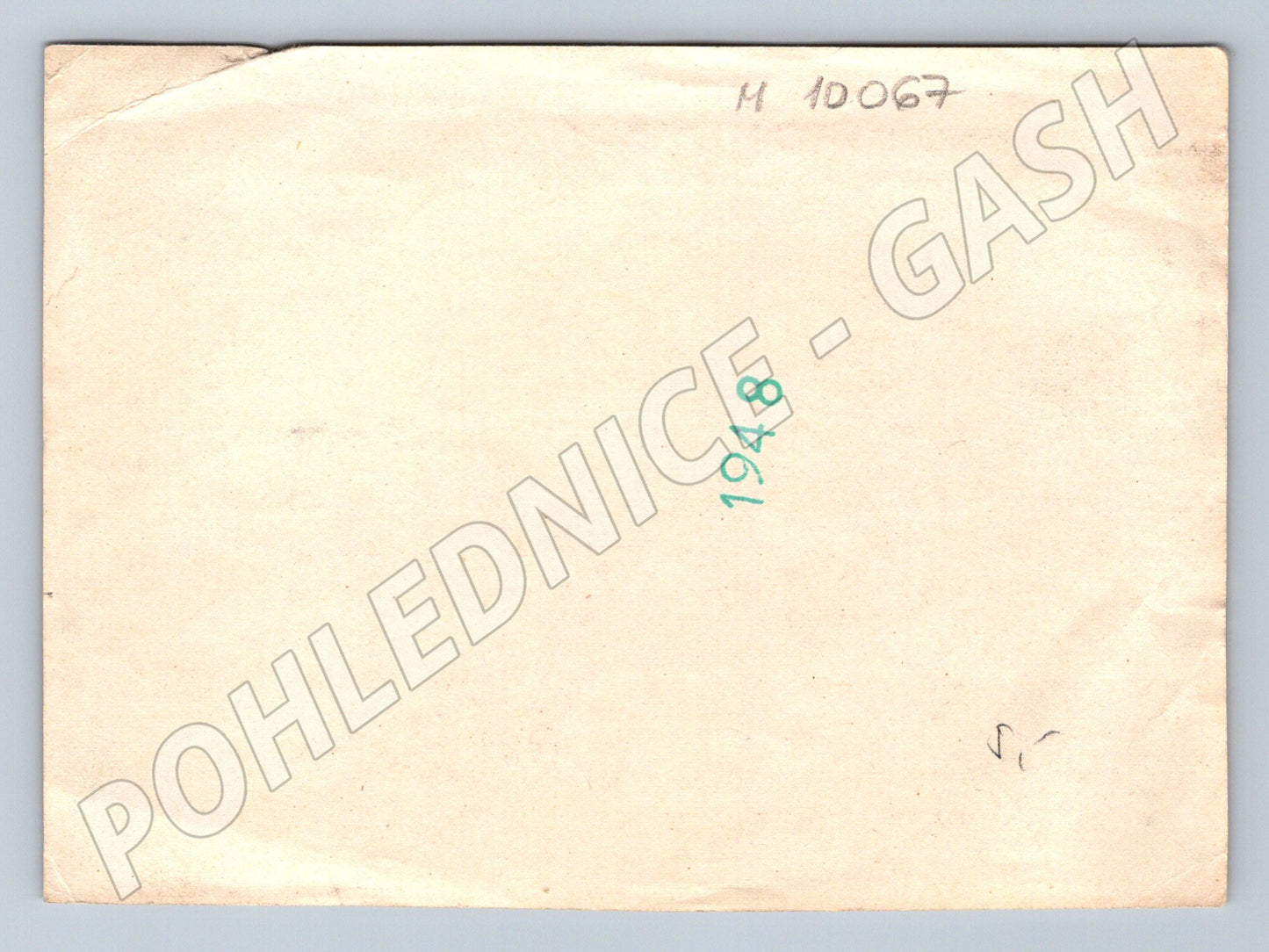 Pohlednice 1948 koňský povoz venkovská cesta (M10067)