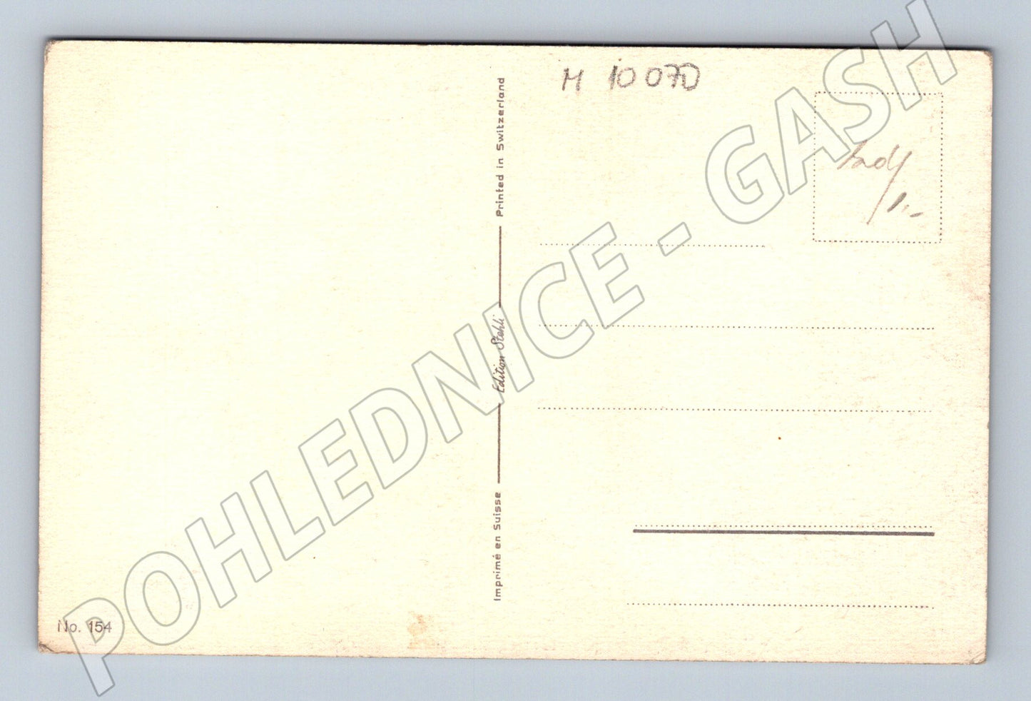 Pohlednice umělecký portrét koně Švýcarsko (M10070)