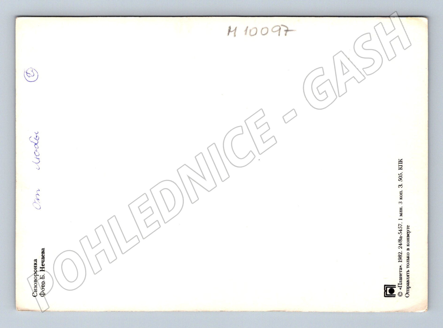 Postcard colorful bird USSR 1982 unused (M10097)