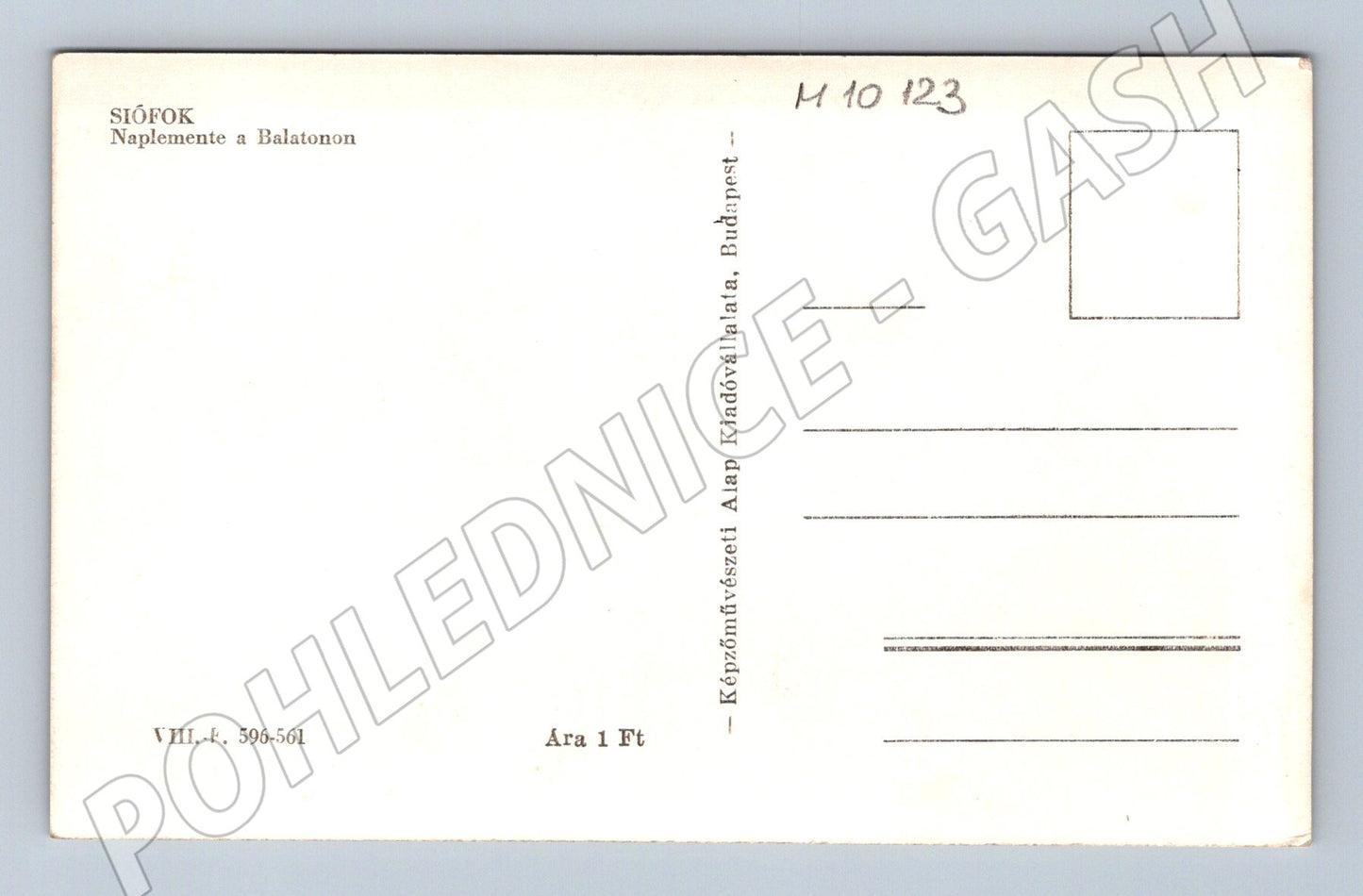 Siófok sunset on Lake Balaton old view (M10123)