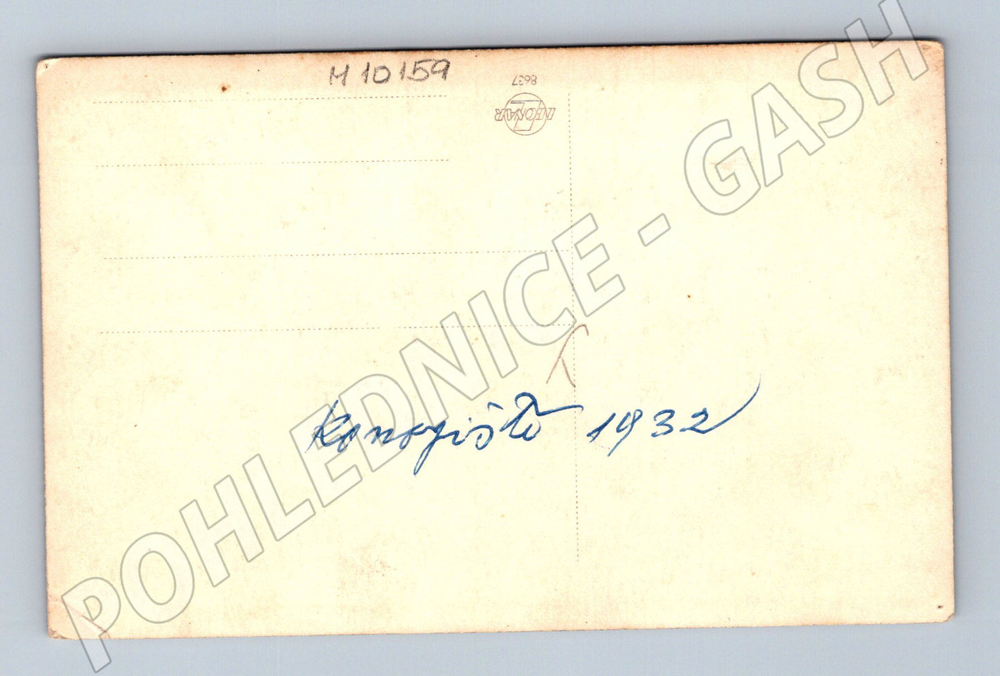 Postcard Konopiště 1932 soldiers historical (M10159)