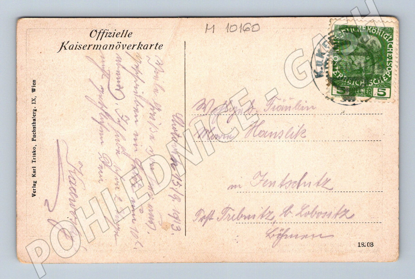 Imperial maneuvers near Tábor 1913 RU Army (M10160)