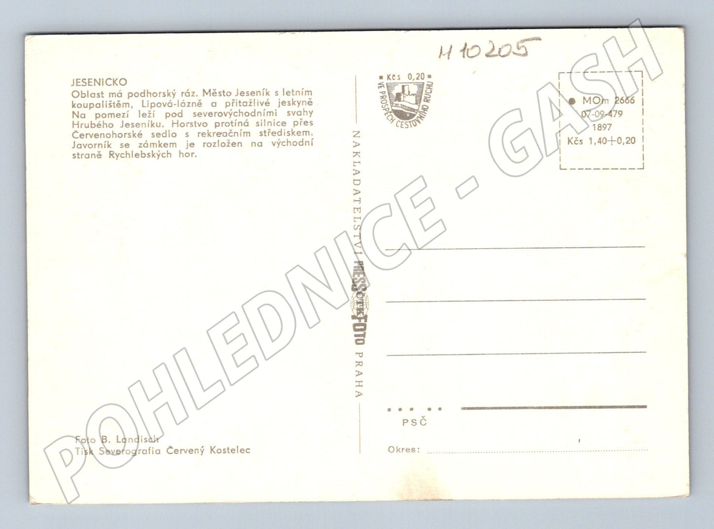 Pohlednice Jesenicko – více záběrů (M10205)