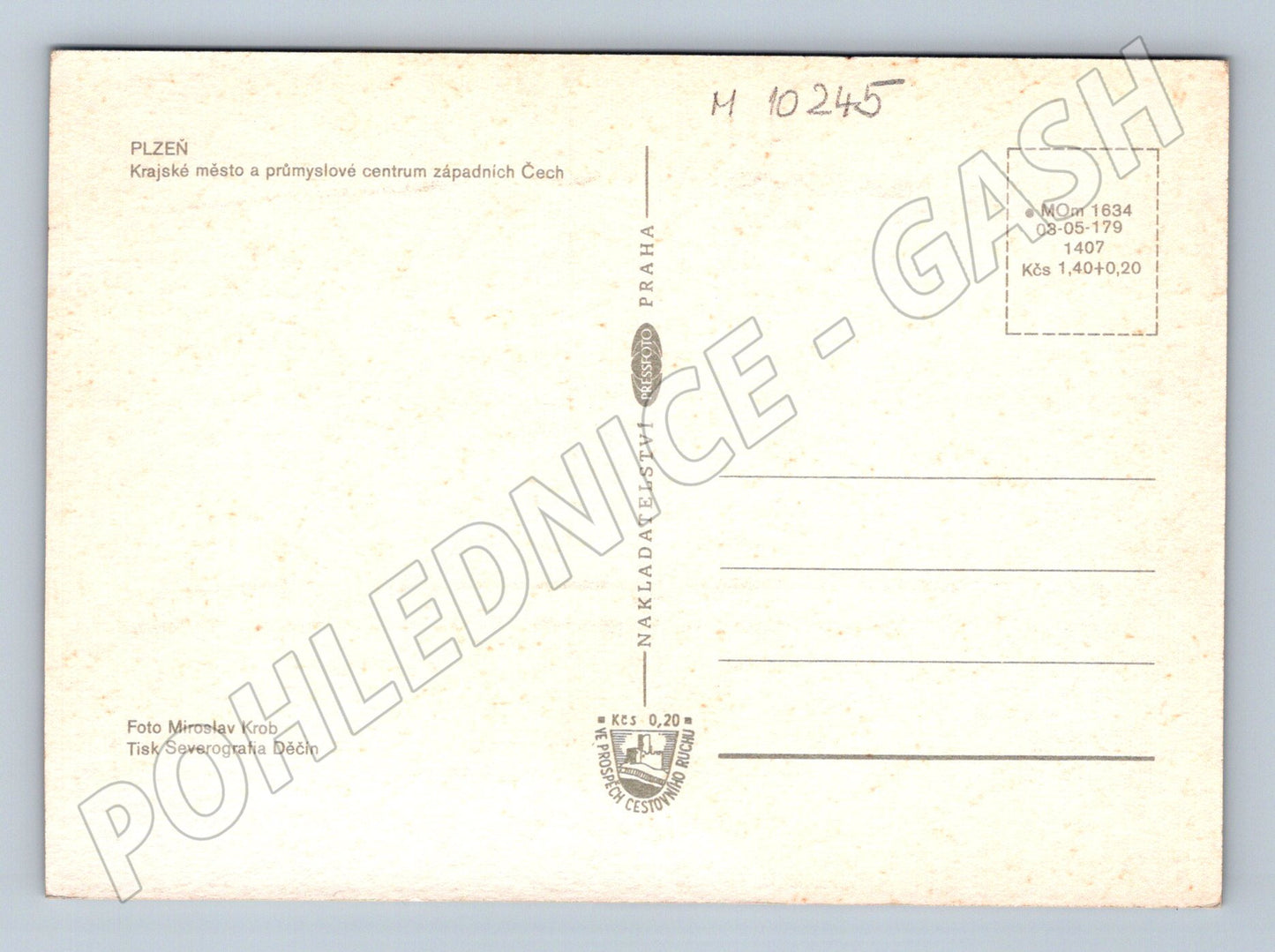 Pohlednice PLZEŇ – více záběrů, znak města (M10245)