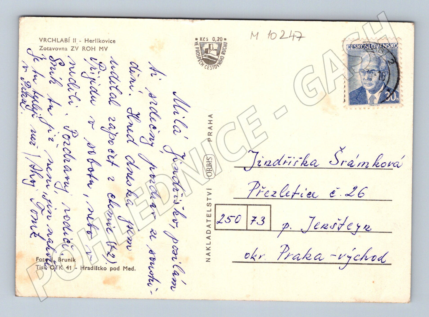Pohlednice Vrchlabí – Herlíkovice (M10247)