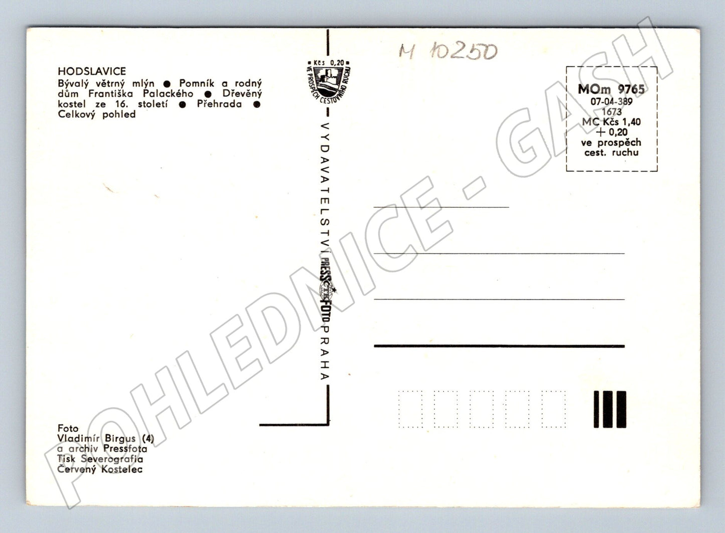 Pohlednice Hodslavice – vícezáběrová pohlednice (M10250)