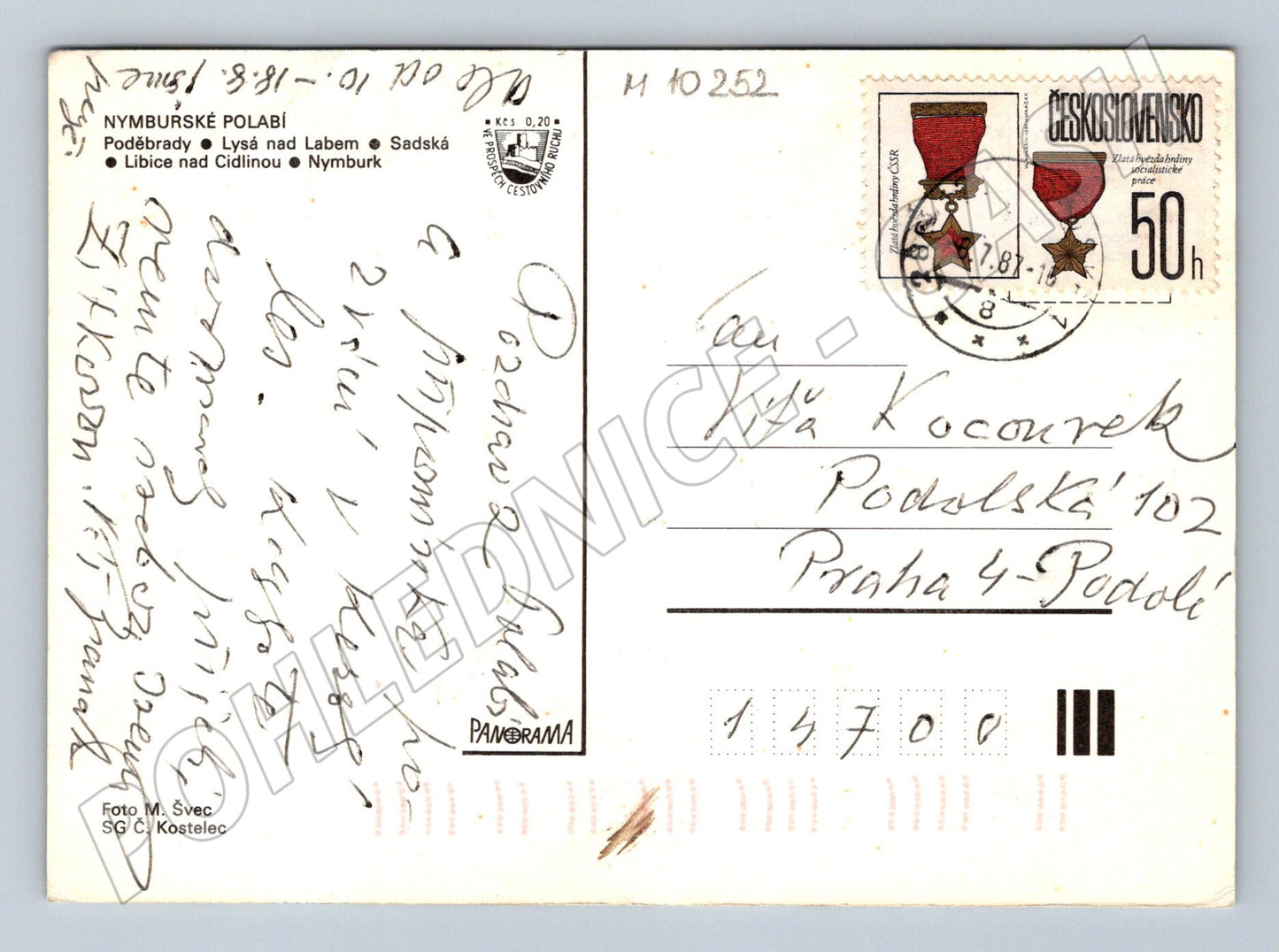 Pohlednice Nymburské Polabí historická (M10252)