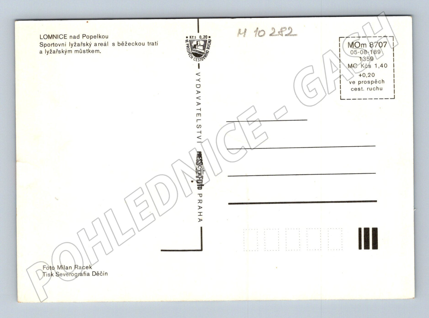 Pohlednice Lomnice nad Popelkou – lyžařský areál (M10282)