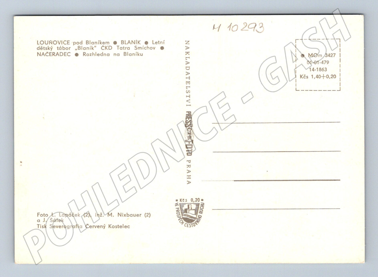 Pohlednice Blaník, Lounovice pod Blaníkem - koláž (M10293)
