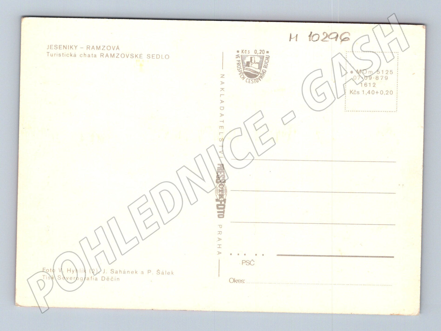 Pohlednice Jeseníky - Ramzovské sedlo (M10296)